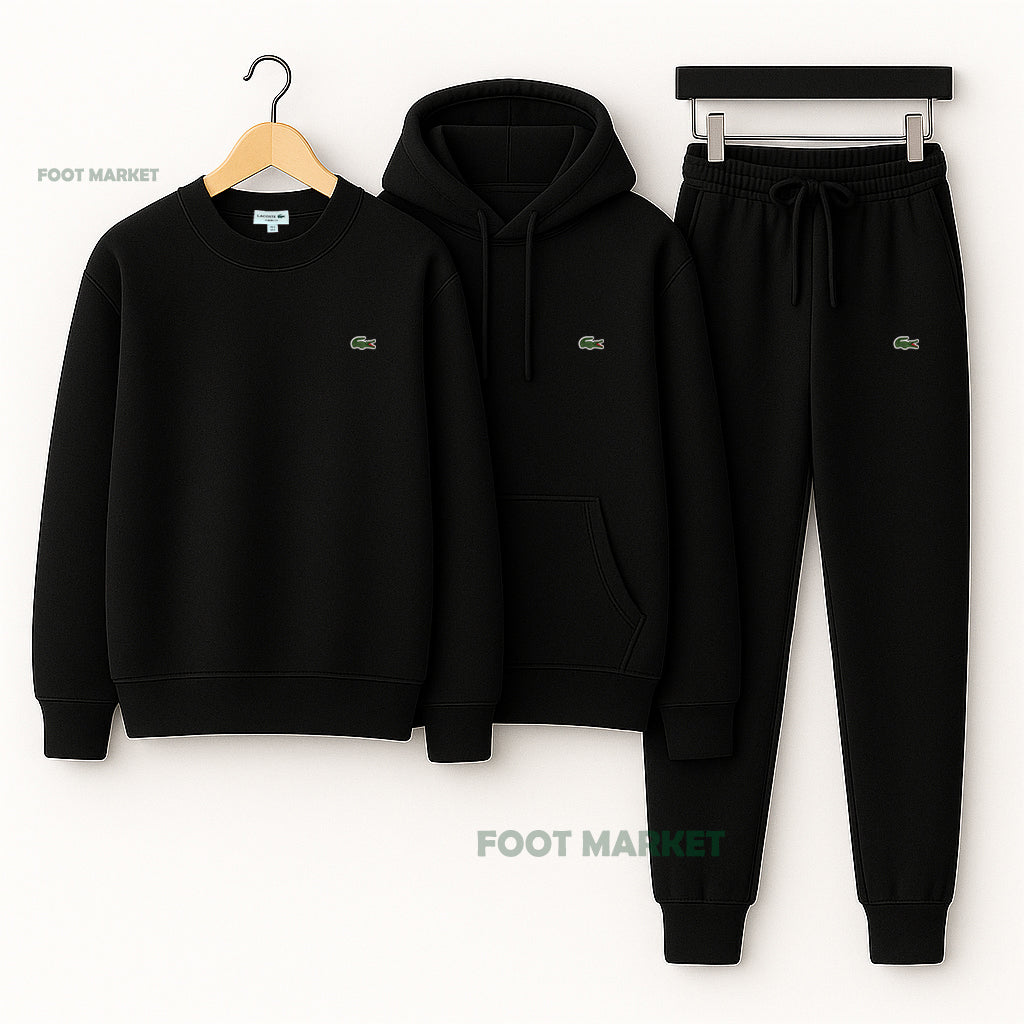 lacoste 3 pieces noir