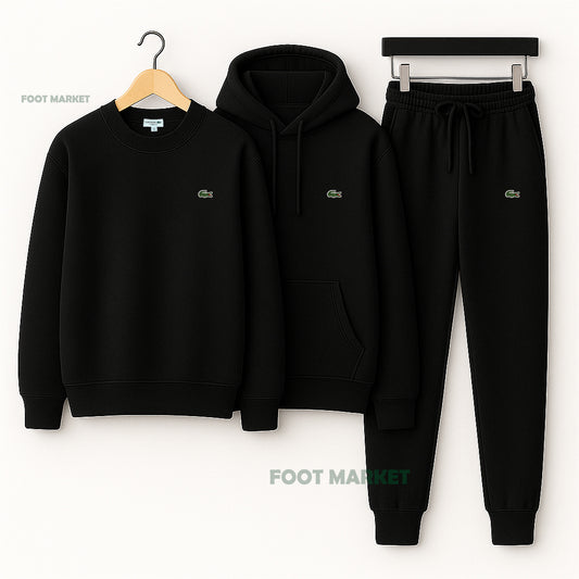 lacoste 3 pieces noir